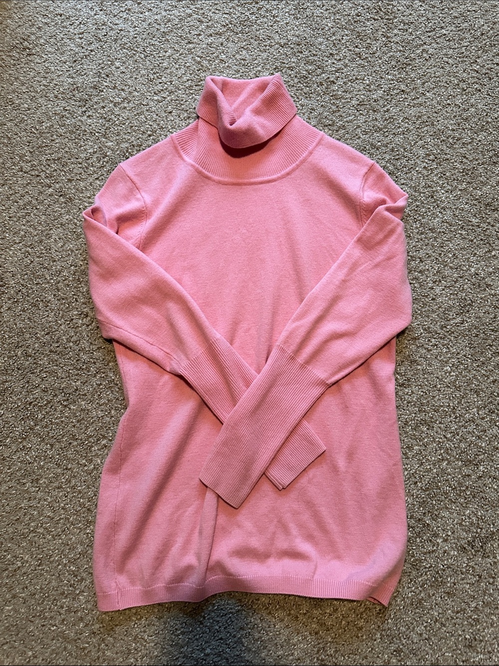 Women's Pink Turtleneck Sweater
